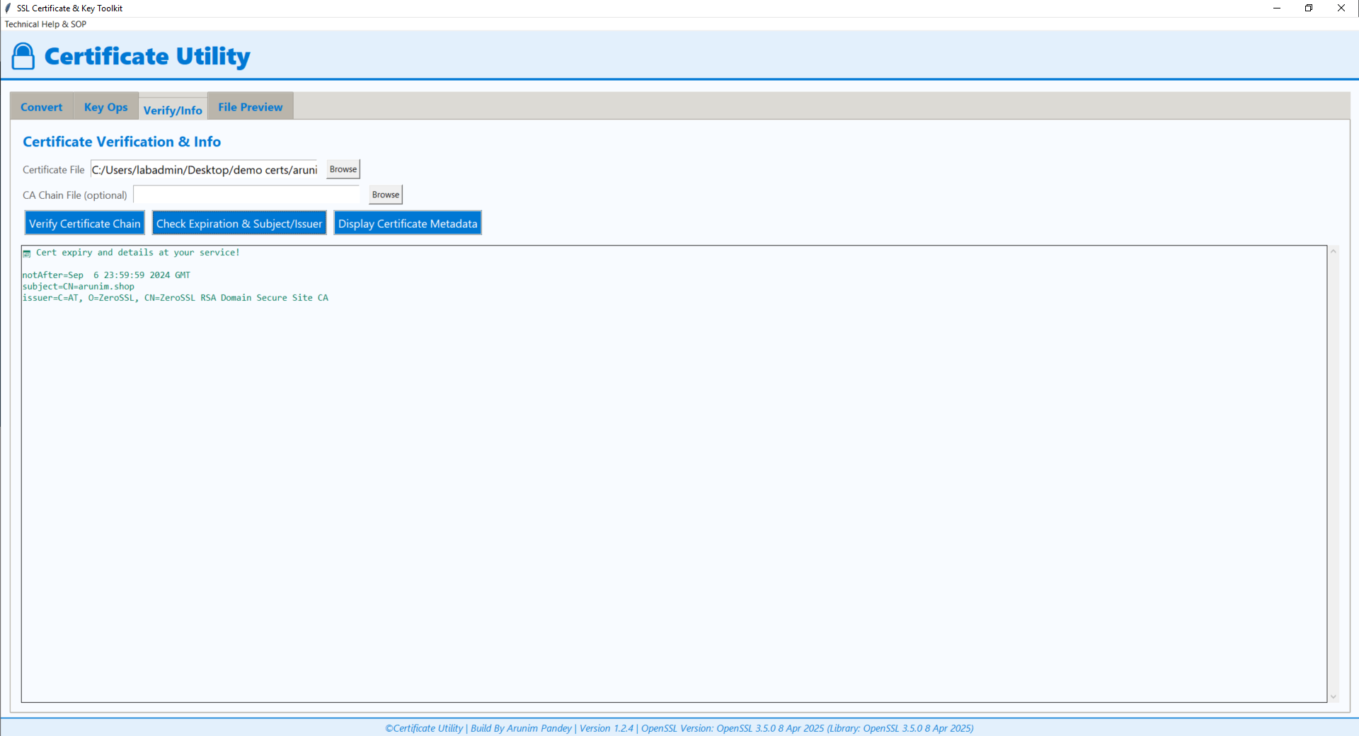 SSL Certificate Converter Screenshot 5